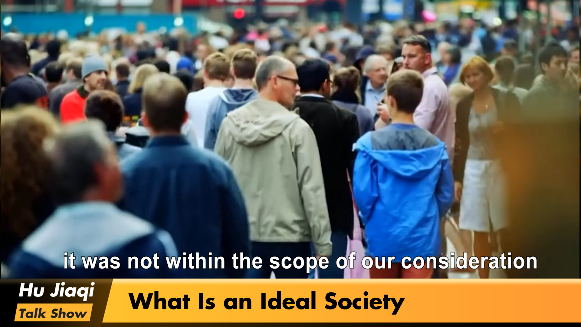What Is an Ideal Society?